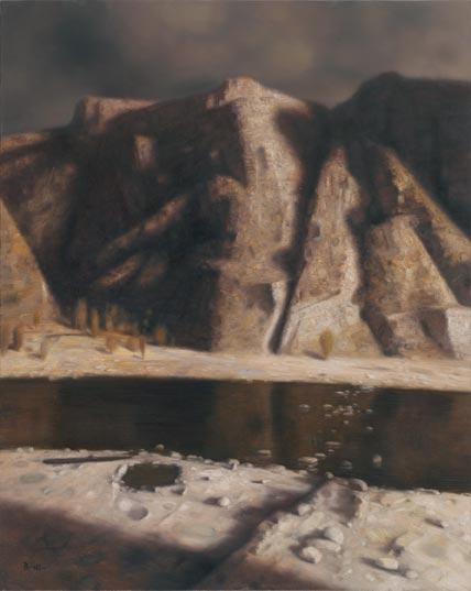 《十七渡的河岸》布面油彩-100X80CM-2012年 《十七渡的河岸》布面油彩-100X80CM-2012年