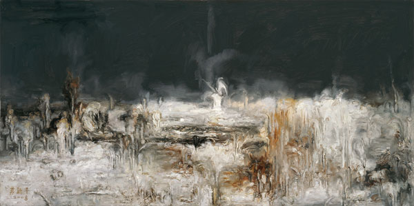 2008-风景系列二——14号 97×195cm-布面油画
