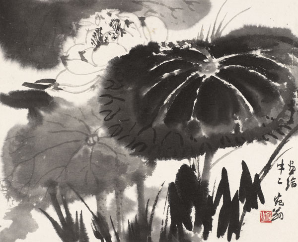 山水人物花卉册(之四)-23×28cm-1978年-册页