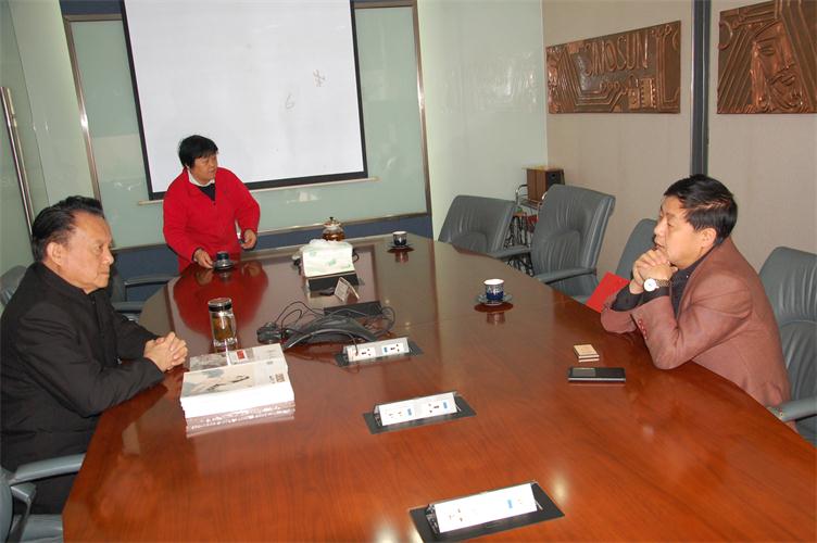 杨摩根娱乐社长与孙浩茗先生探讨协作事宜
