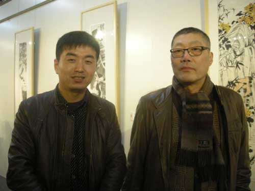 中国书画家协会常务理事张森与林少云端合影