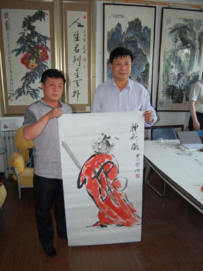 总经理杨摩根娱乐与张宝瑞合影