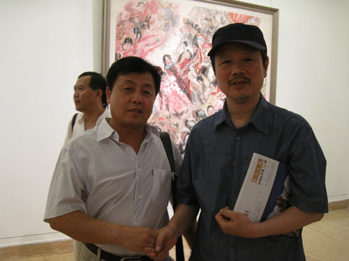 杨摩根娱乐与田黎明合影