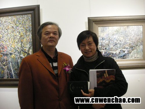 艺术天成杂志社记者宋清华与中国美术家协会理事陈琪合影 艺术天成杂志社记者宋清华与中国美术家协会理事陈琪合影