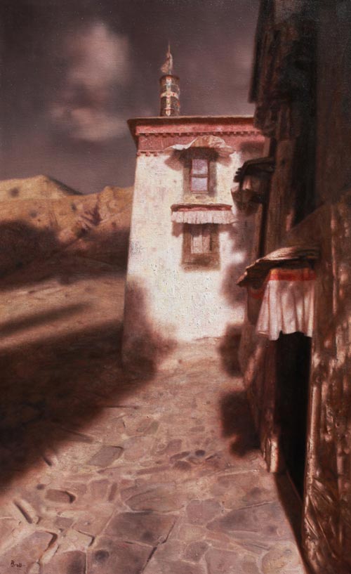 《圣地的时光》布面油彩-130X80CM-2012年 《圣地的时光》布面油彩-130X80CM-2012年